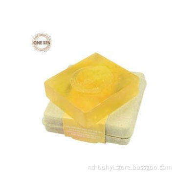 Gold Foil Original Handmade Bath Fancy Soap / transparent